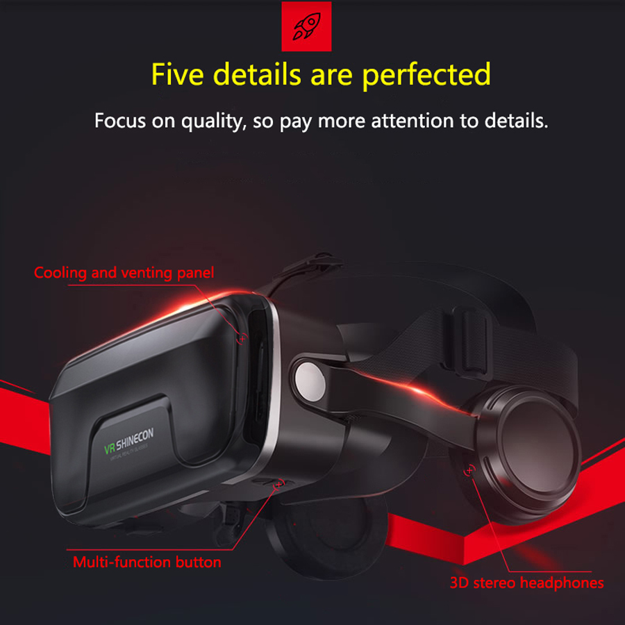 Shinecon Viar 3D バーチャルリアリティ VR - Vr Headset Pc のレビューと価格